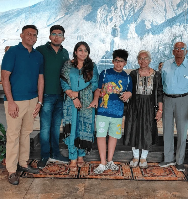 Indian family visit Nepal